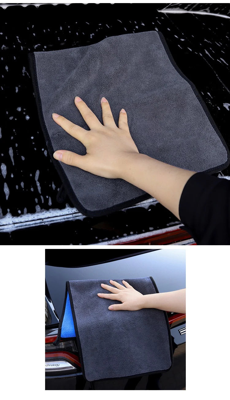 Microfiber Towel Car Wash Thickened Soft Detailing Cleaning Cloth for Rolls-Royce Cullinan Phantom Ghost Wraith Dawn Accessories