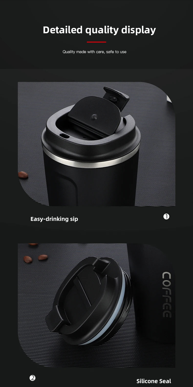 Vacuum Flask Travel Thermal Cup Stainless Steel Coffee Mug For Kia Stinger Sonet Ceed Stonic Optima K7 K5 K8 K3 Seltos Telluride