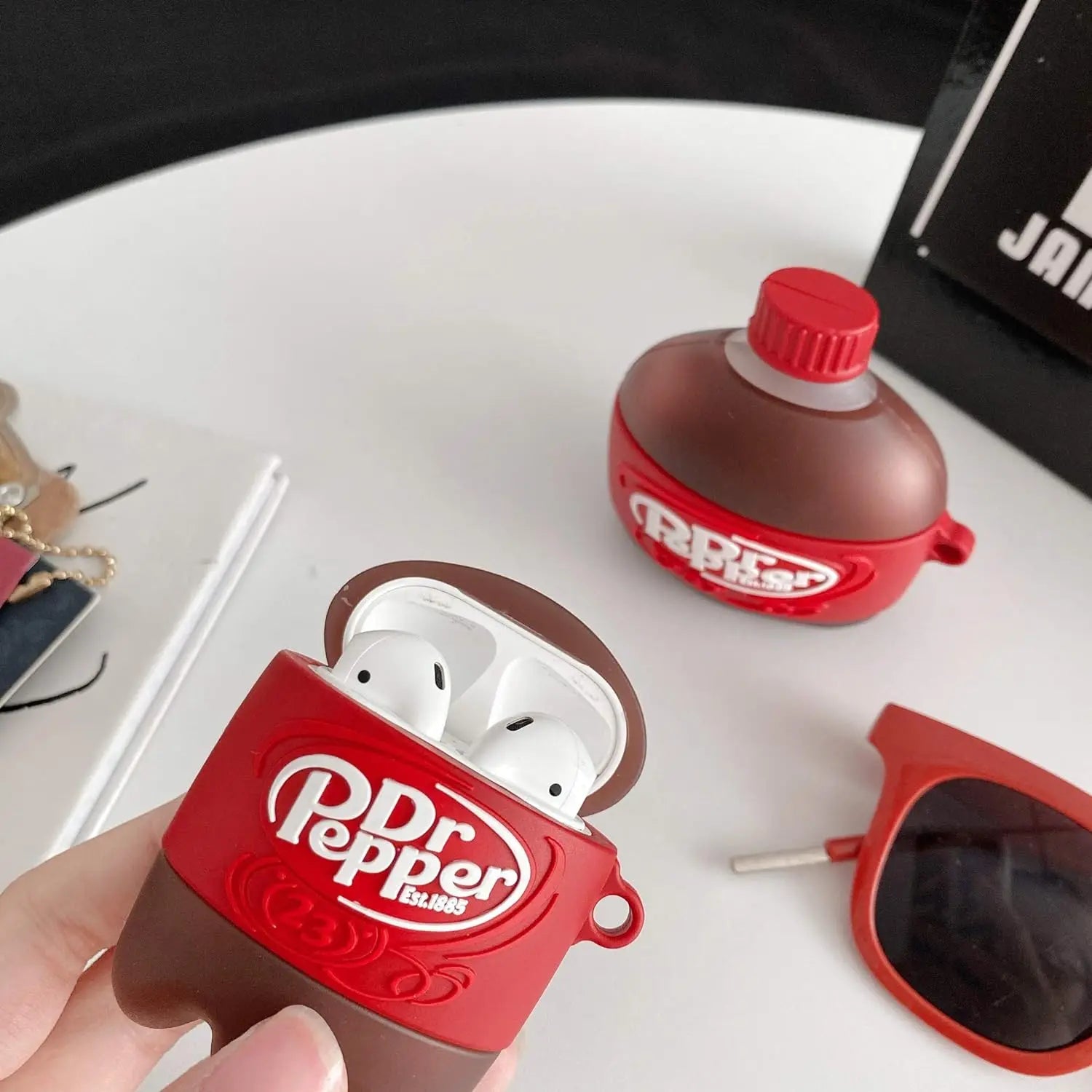 For Airpods 1 2 3 4 Pro Pro 2 Drink Bottle Silicone Earphone Case Accessories Cover