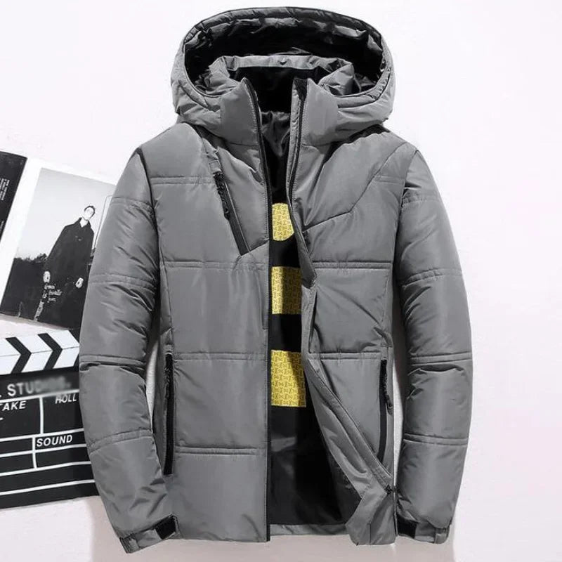 Winter Jacket Men Casual Down Warm Hooded Coats Mens Fashion Outwear Windbreaker Thicken Parkas Casaco Masculino Brand Clothing