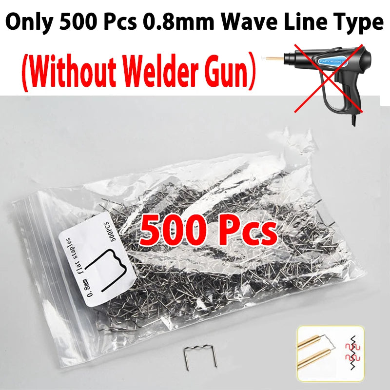 70W Plastic Welding Machine Plastic Welder Gun Car Bumper Repair Kit with 200/600/1000 Pcs Hot Staples Car Tools Kit