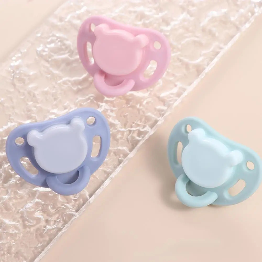 Comfort Newborn Bite Supplies Baby Gift Round Head Soother Nipples With Storage Box Cartoon Baby Pacifier Infant Sleep Nipple
