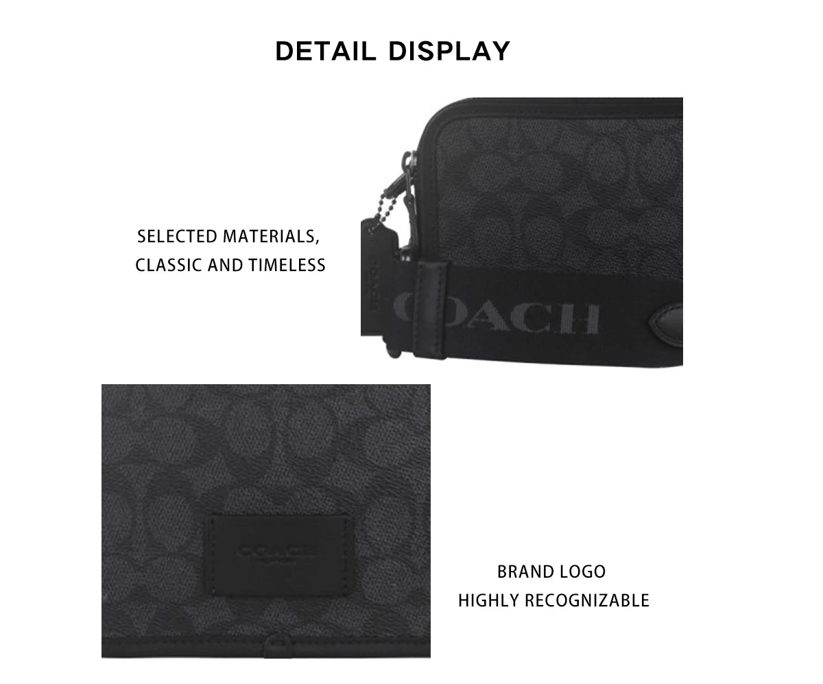 Coach Versatile Single-Shoulder Crossbody Bag For Men