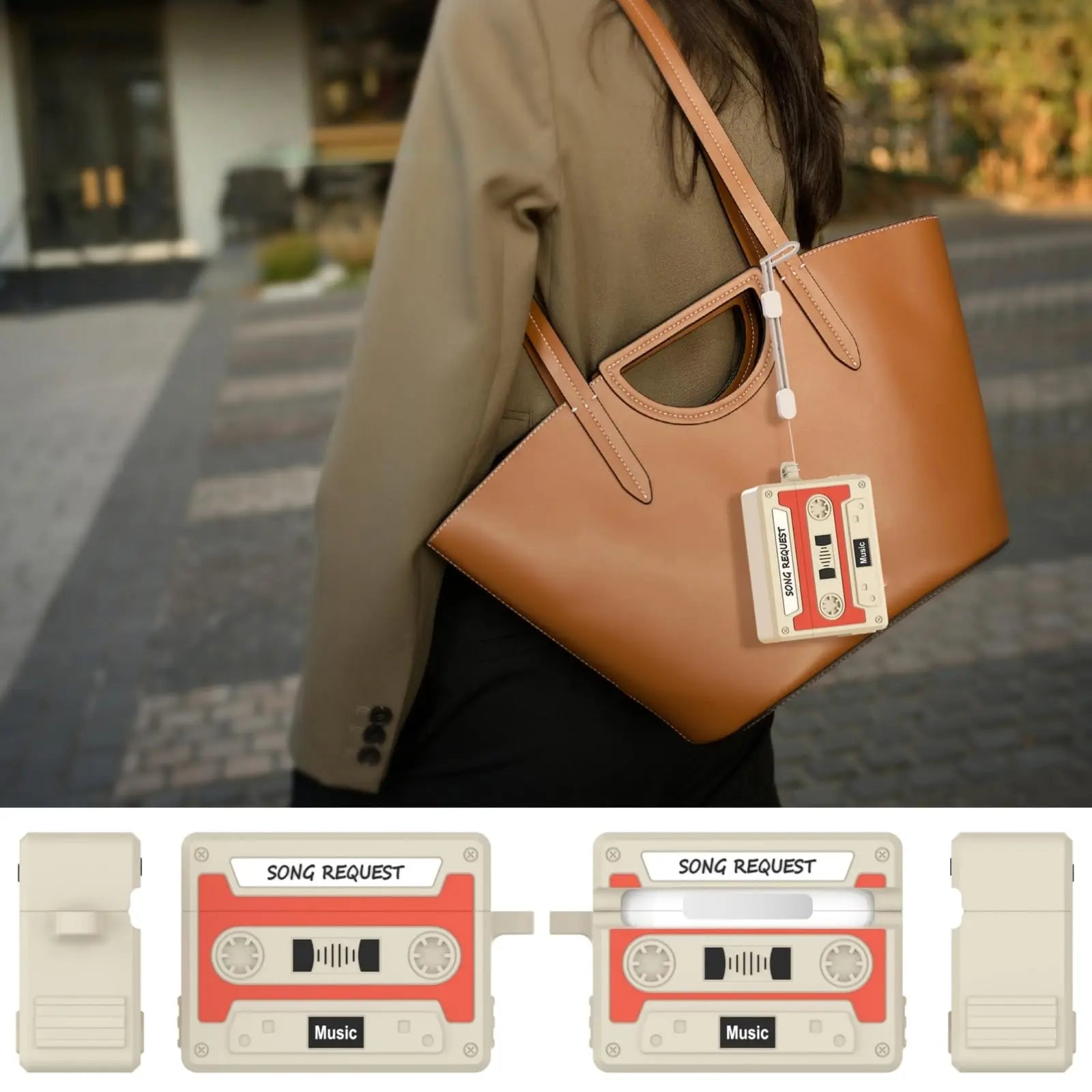 Retro Cassette Case For AirPods Pro 3 (2025) with Rope Soft Silicone Earphone Shockproof Protective Case Cover For AirPods Pro 3
