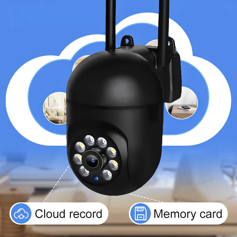 8MP 4K IP Outdoor WiFi Camera Surveillance Security CCTV PTZ Camera HD Two-Way Voice Wireless 1080P AI Tracking Onvif iCsee
