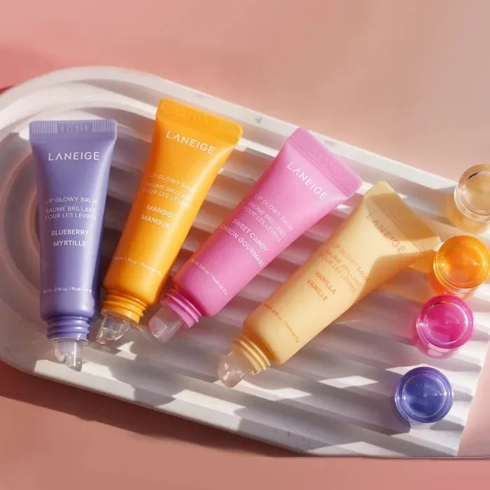 Laneige Lip Glowy Lightweight Hydration Balm Shea Butter Glaze Craze Tinted Polypeptide Lip Gloss Serum Fruit Donut Lip Oil Care