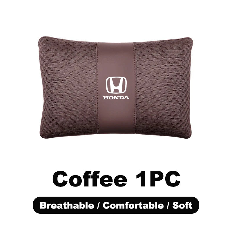 1pcs Car Headrest/Lumbar Support Neck Pillow Waist Cushion For Honda Civic Accord Vezel Fit CRV HRV Crz Hrv Polit Jazz Jade