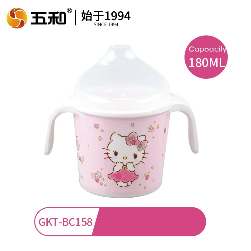 For Hello Kitty Children Tableware Cartoon Irregular-shaped Bowls Anti-scald Dining Plates BPA Free Baby Food Supplement Bowls