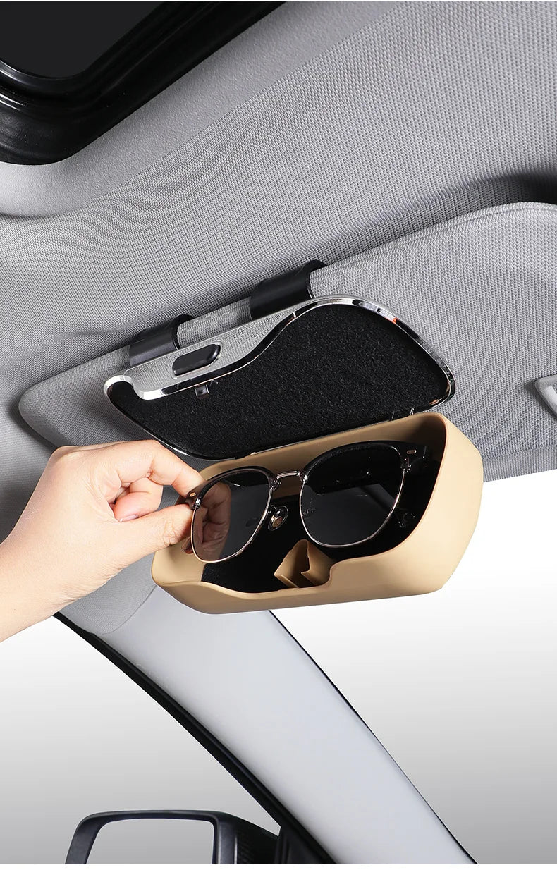 Leather Car Glasses Case For Toyota Yaris Cross Sienna 2025 New Style Premium Auto Glasses Frame Toyota Yaris Cross Accessories