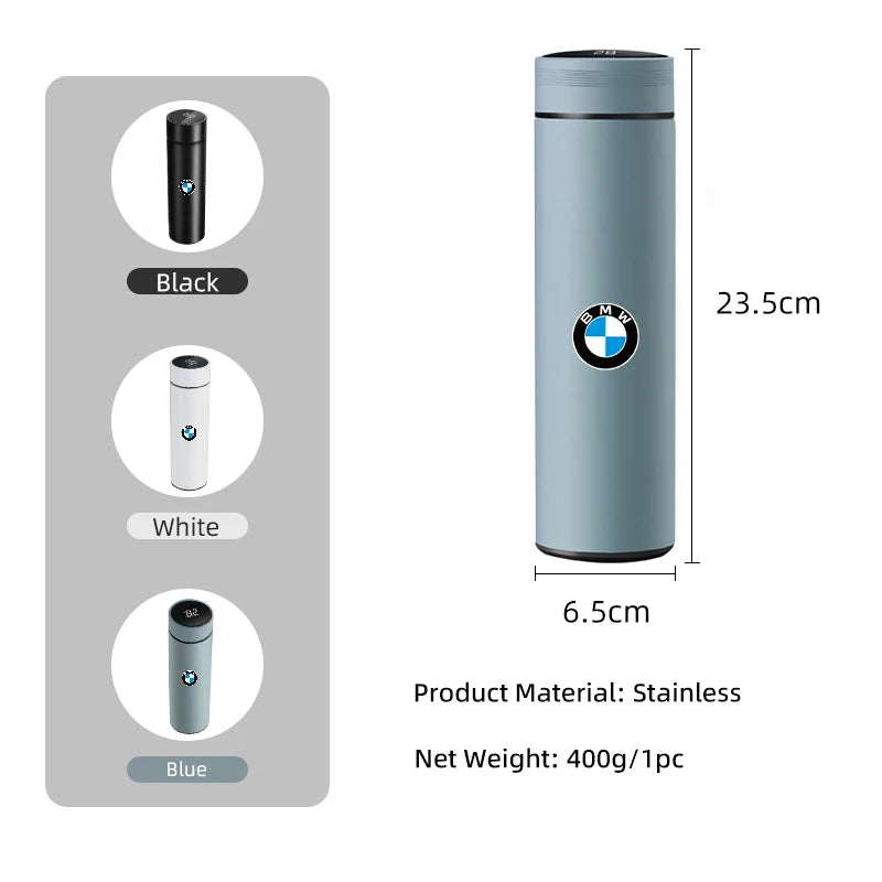 Office Home Mug Thermal Tumbler Outdoor Insulated Cup Water Bottle For BMW 1 3 5 Series X1 X4 X5 X7 G20 G38 F20 F39 F48 E46 E60