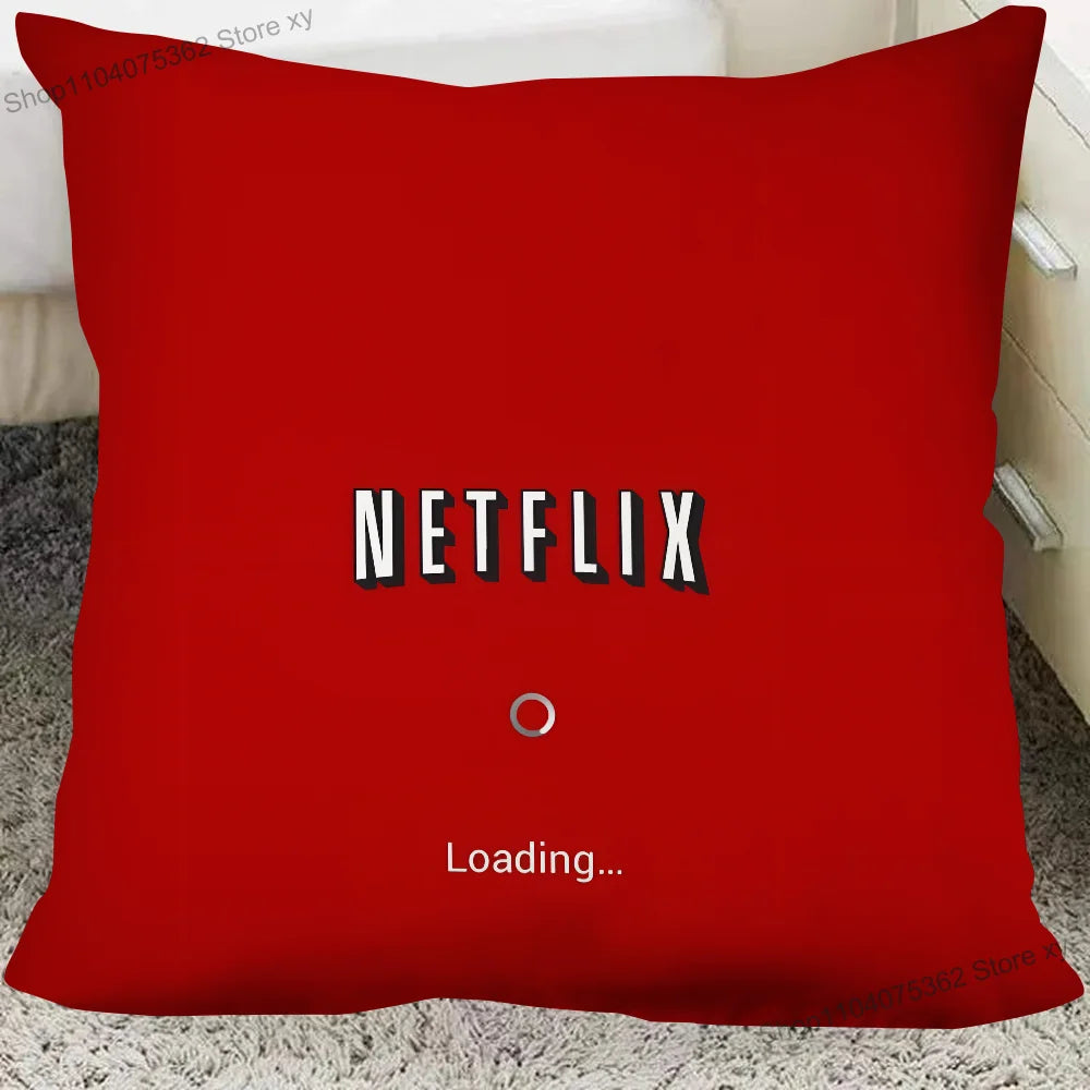 1PC Netflix Pillow Case Square Pillow Cushion Cover Bedroom Sofa Room Decoration Casual Pillow Cover