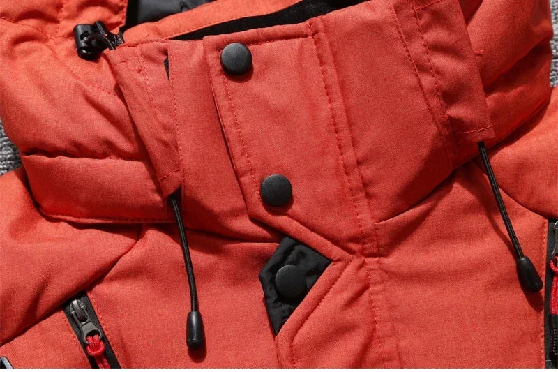 Men's Outdoor Mountain Ski Jacket Windproof Snow Costume Sports Snowboard Clothing Winter Warm Down Ski Suit Men