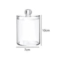 Storage Organizer Holder Canister Apothecary Jars with Lid for Cotton Rounds Acrylic Cosmetic Candy Snacks Desktop Storage Box