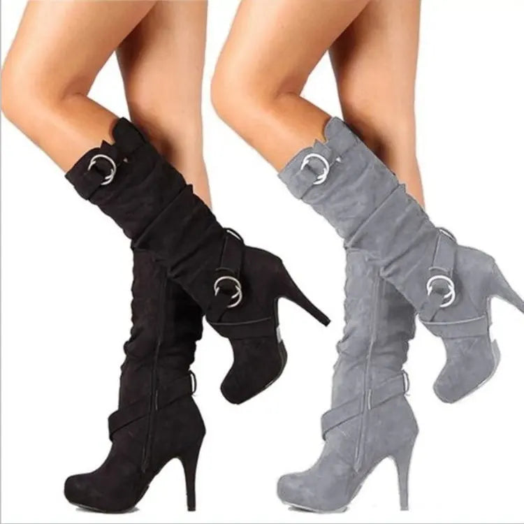 Sexy Knee High Women Boots Thin High Heel