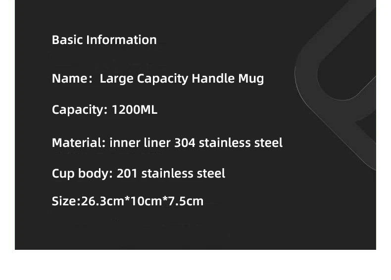 1200ML Insulated Tumbler with Handle Straw Travel Cup Coffee Cup For Subaru STI WRX 2006 XV Forester Impreza Crosstrek Legacy
