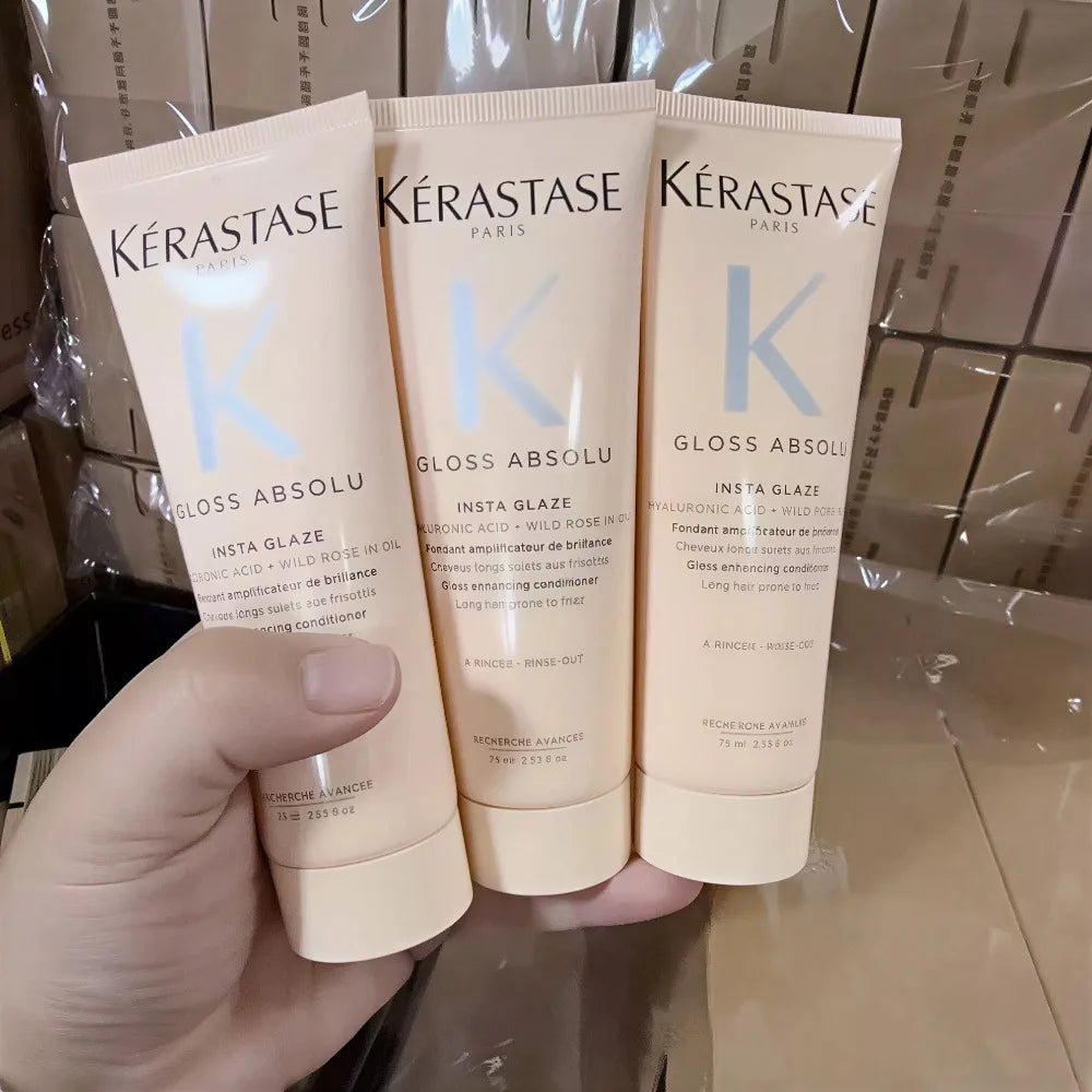 Kerastase Chronologiste Rose Conditioner 75ml, Original Conditioner for Women/Men, Hair Care Treatment