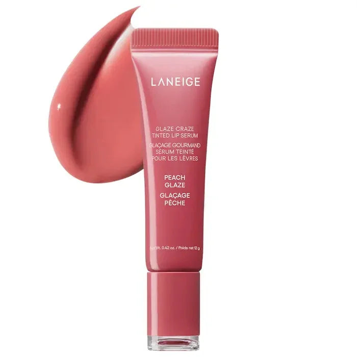 Laneige Lip Glowy Lightweight Hydration Lip Balm Gloss Tint Shea Butter Honey Donut Colored Lipstick Moisturising Lip Oil Care