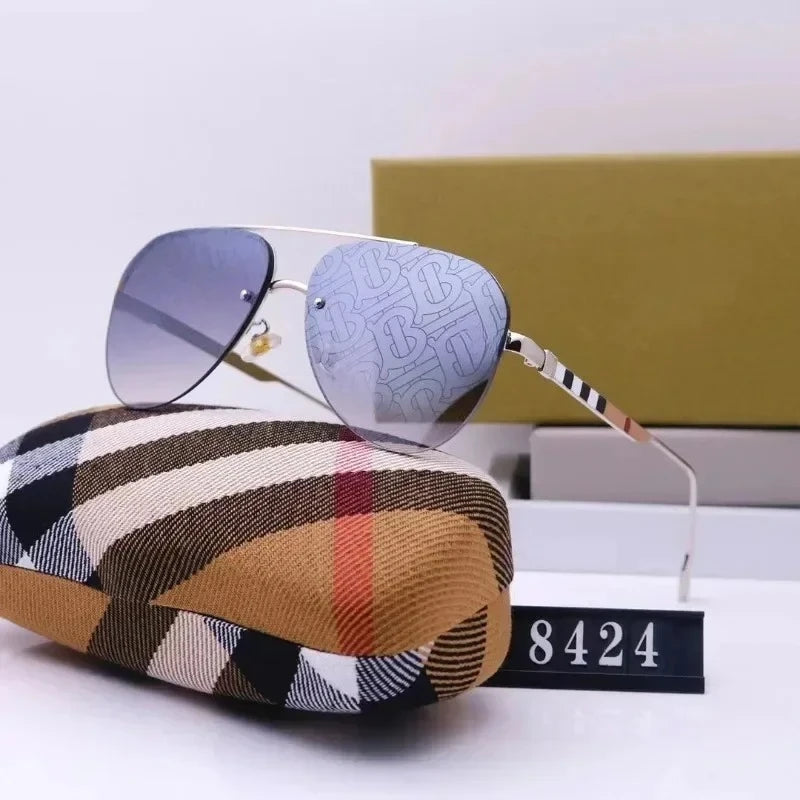 New European and American large frame sunglasses for men and women, classic and fashionable glasses