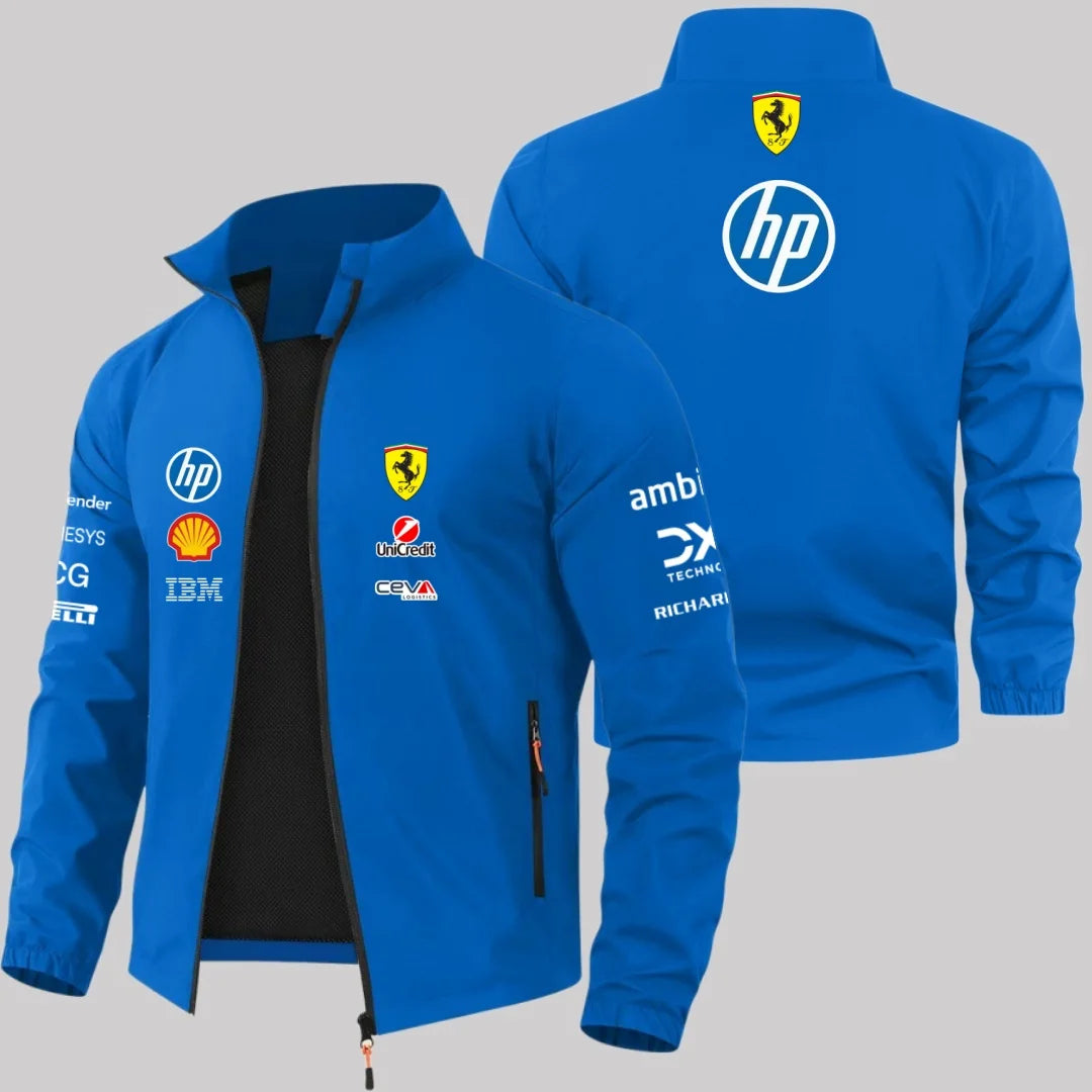 Scuderia Ferrari 2026 Charles Leclerc Hamilton Schumacher Jacket, Outdoor MOTO Windproof Jacket, Men's and Women's Fan Jackets