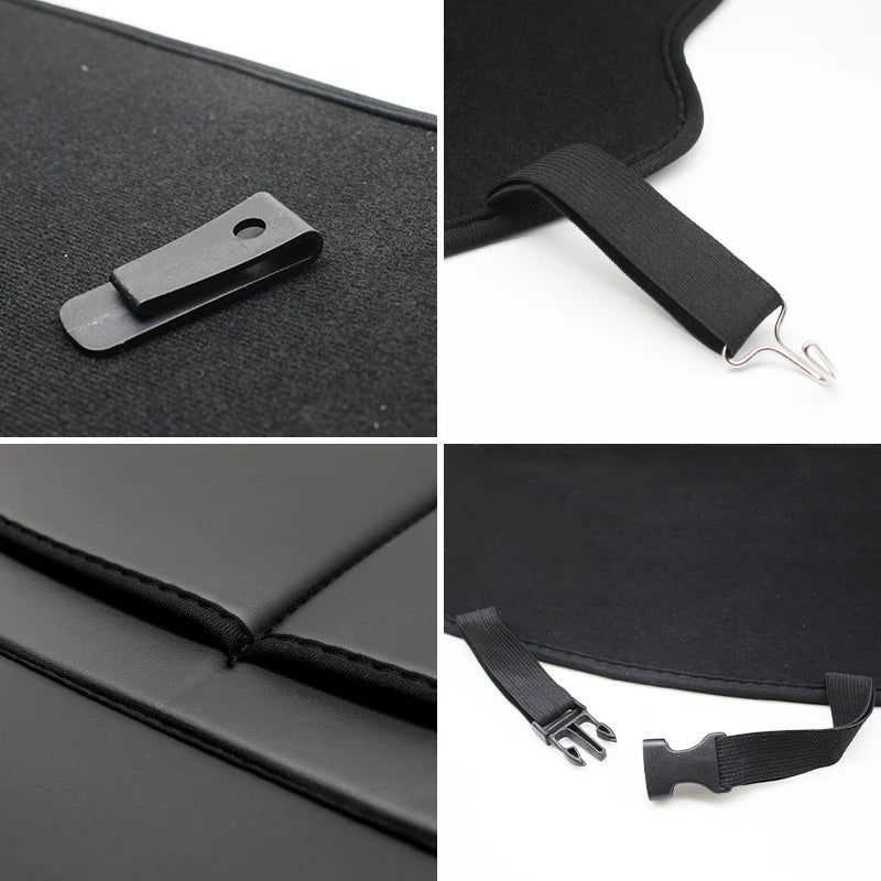 2Pcs Car Seat Back Anti-Kick Mat Protector Pad Cover Accessories For Mercedes Benz W212 W205 AMG ML W166 W176 W177 W213 W246 GLB