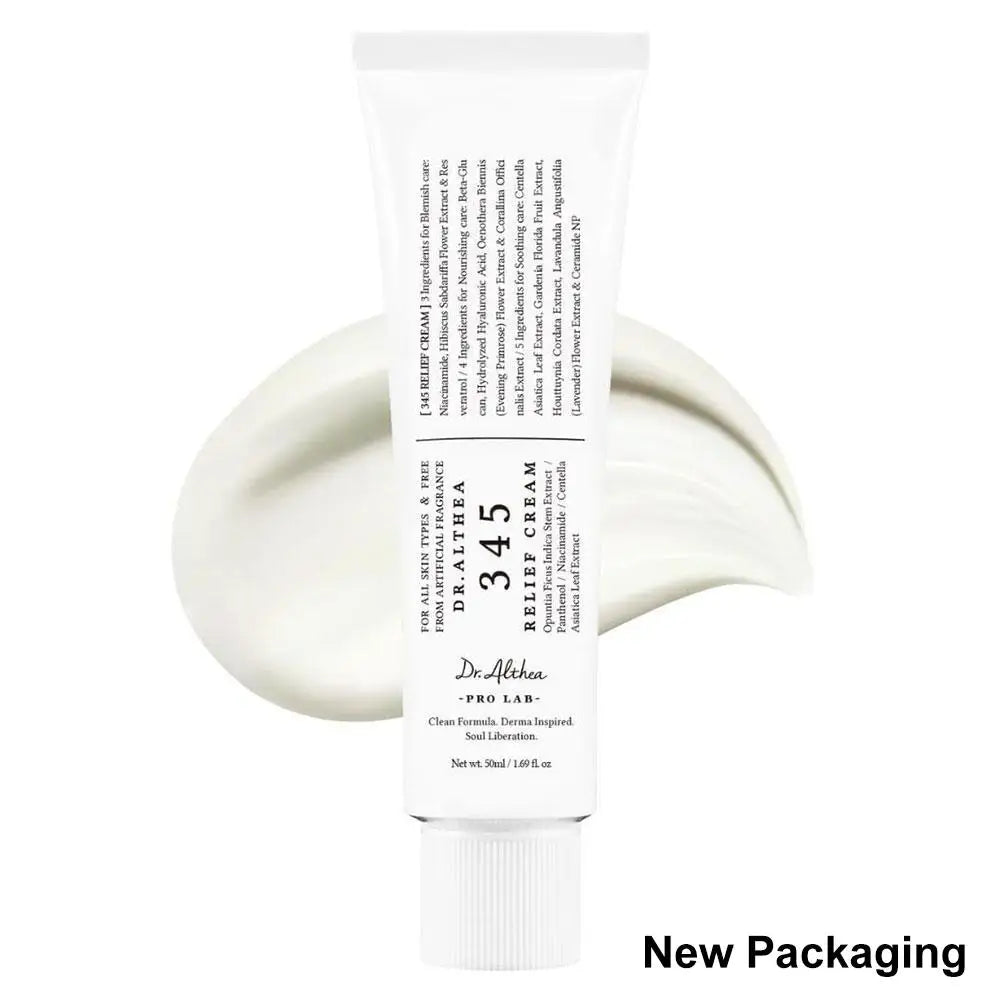 Dr Althea 345 Relief Cream Antioxidant Soothing Moisturizing Repair Skin Barrier Reduce Redness Brightening Korean Skin Care