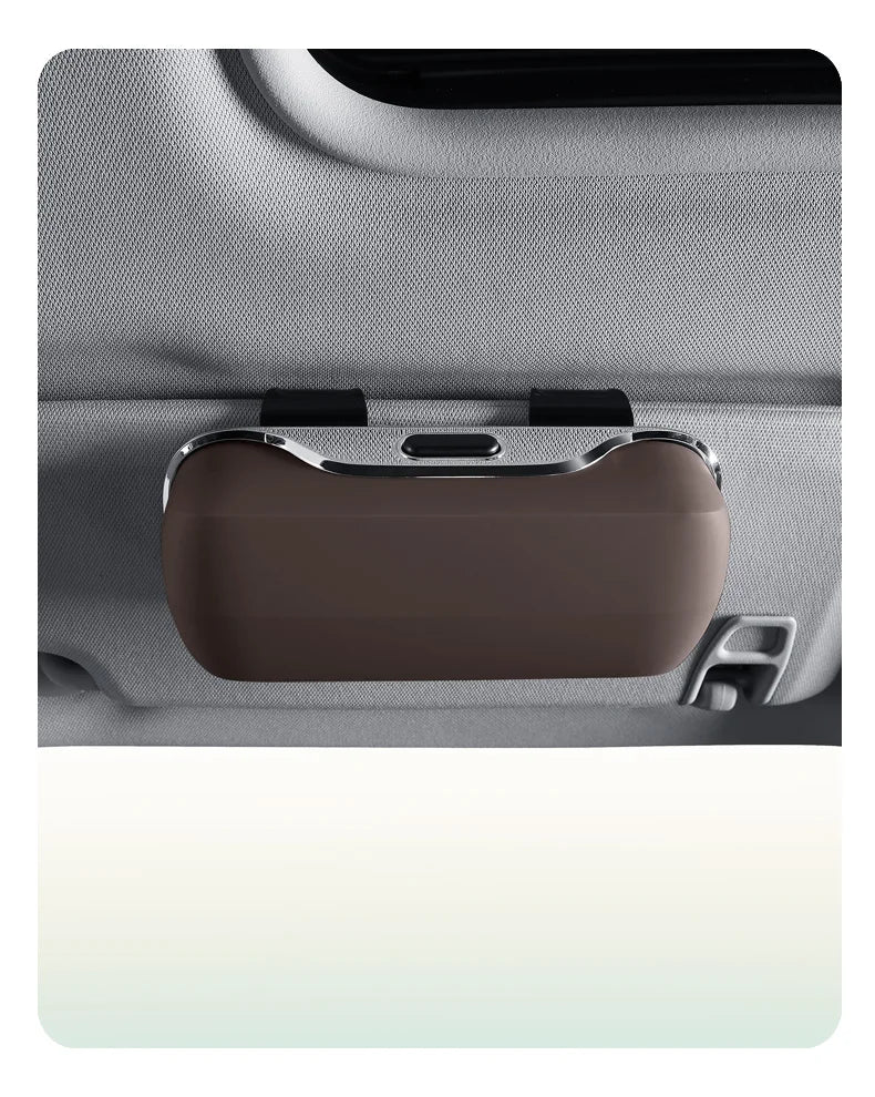 Leather Car Glasses Case For Toyota Yaris Cross Sienna 2025 New Style Premium Auto Glasses Frame Toyota Yaris Cross Accessories