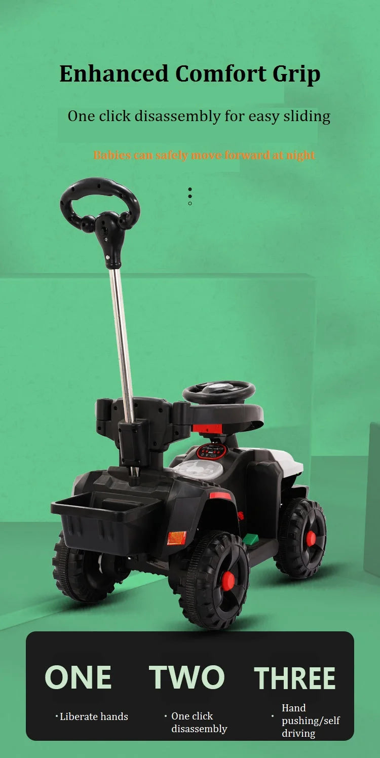 Remote Control 1-6-Year-Old Children's Electric Four-Wheel Motorcycle Off-Road Vehicle Can Accommodate Passengers