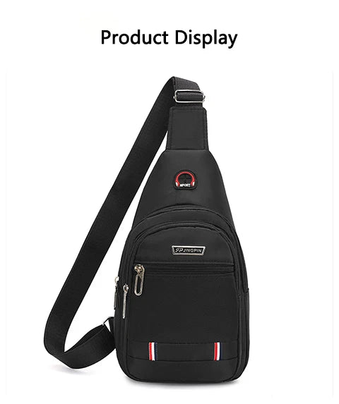 Car Emblem Leisure One-shoulder Bag Men's Messenger Chest Pocket For Ferrari Roma 488 Portofino F8 F1 Roma Spider SF90 Superfast