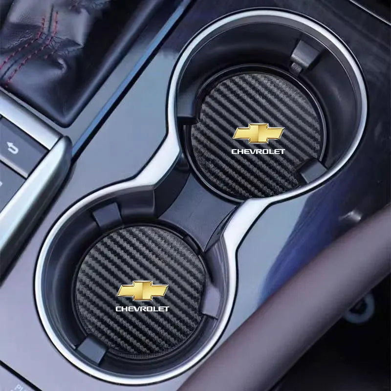 Car Cup Holder Coaster Anti-Slip Car Water Cup Pad For Chevrolet Cruze Impala Malibu Silverado Cobalt Impala Onix pioneer Trax