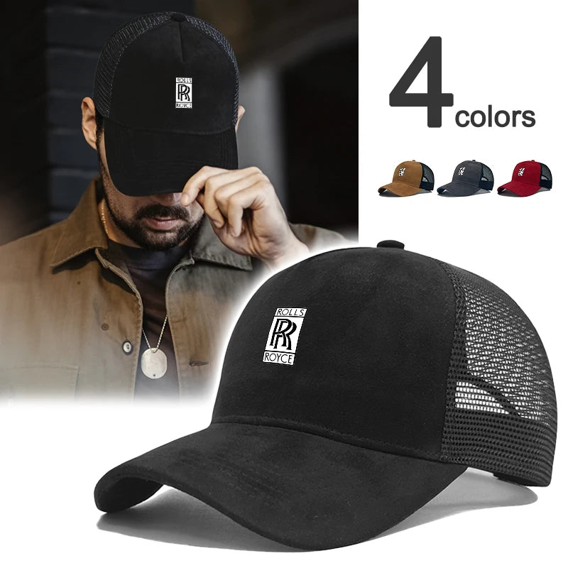 Adjustable Car Outdoor Sports Casual Sunscreen Hat Breathable Baseball Cap For Rolls-Royce Cullinan Phantom Ghost Wraith Dawn