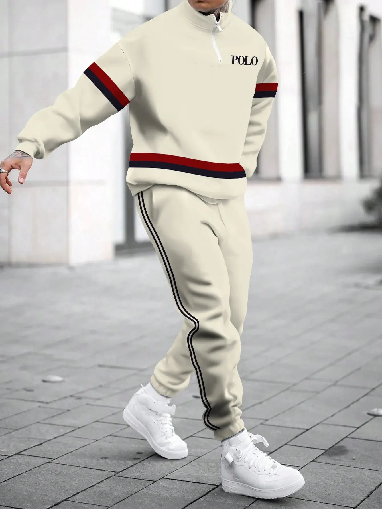Men's Hoodie Sweatshirt 3D Print Casual Sportswear Long Sleeve Loose Fit Spring Autumn Set with Pants Polyester Fabric