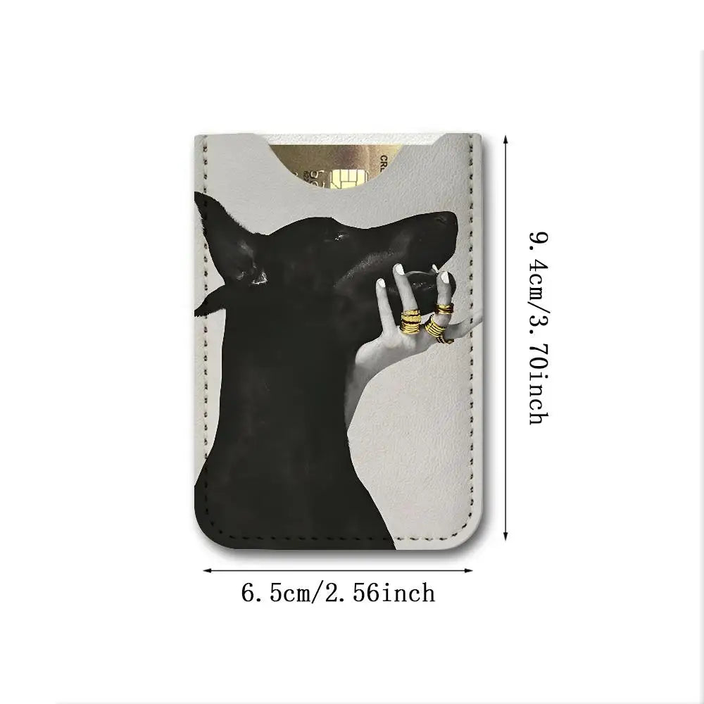 Classic Logo V-VictoriaS S-Secret Leather Card Wallet Soft Lightweight Portable Credit ID Card Holder Daily Commute Card Case