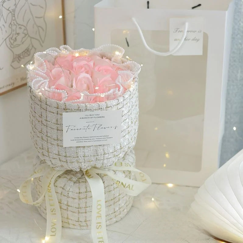Vntine's Day Rose Bouquet Soap Gift for Girlfriend Best Friend Birthday Present Creative Festival Supplies Creative Gifts