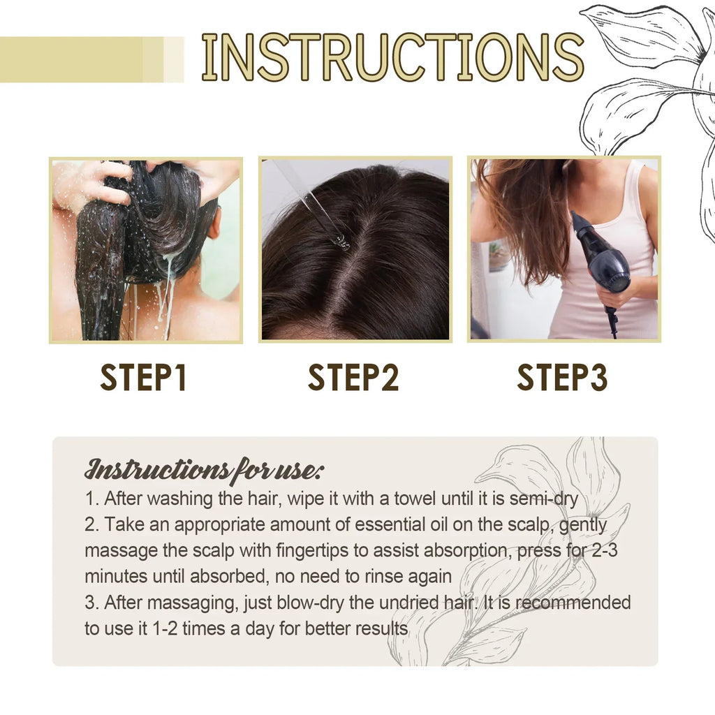Treating Hair Loss Serum Anti Baldness Nourish Relieve Hair Dryness Regrowth Damage Repair Moisturizing Hair Growth Essence Oil