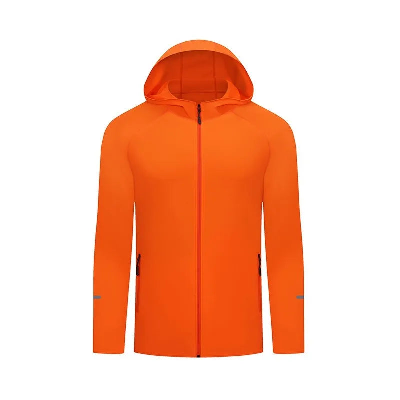 2026 Autumn Long-Sleeve Hoodie Quick-Dry Outdoor Windproof Jacket Four-Way Stretch Running Coat