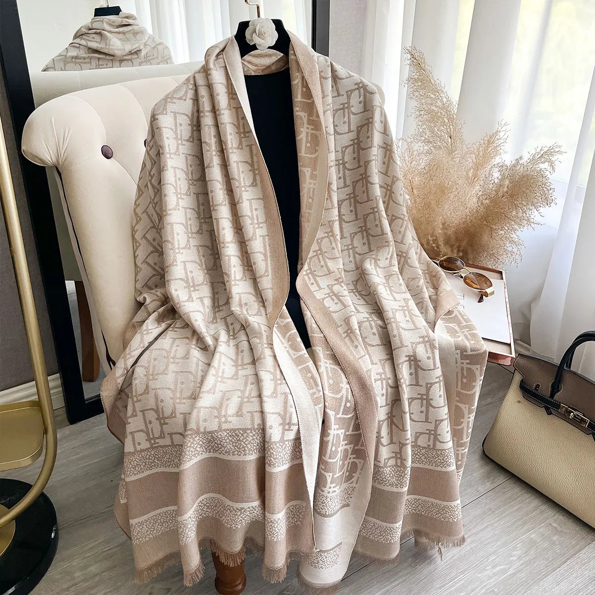 2025 Ladies Muslim Hijab Golden Thread Scarves Spring and Autumn Sun Protection Decoration Shawl Foulard Wrap Headscarf Scarf