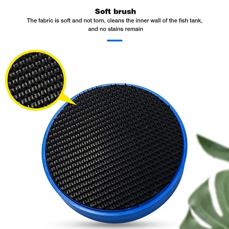 Aquarium Magnetic Cleaning Brush Fish Tank Floating Scraper Tool Removal Moss Algae Scrubber Double-Sided Glass Window Cleaner