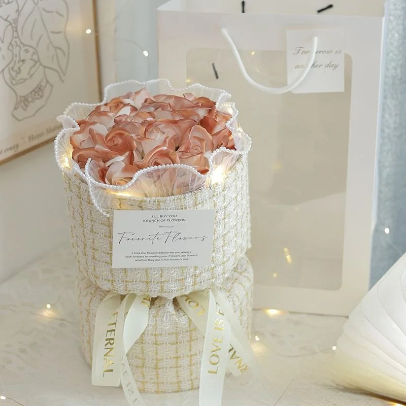 Vntine's Day Rose Bouquet Soap Gift for Girlfriend Best Friend Birthday Present Creative Festival Supplies Creative Gifts