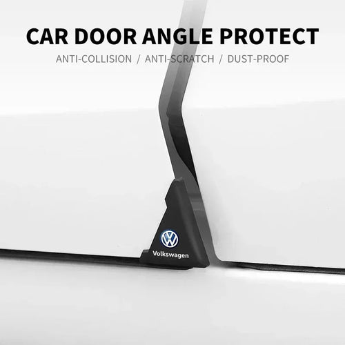 2Pcs Car Door Corner Cover Bumper Anti-scratch Protector For Volkswagen TSI TDI R32 MK4 GTI Golf Polo Tiguan Passat Jetta Touran