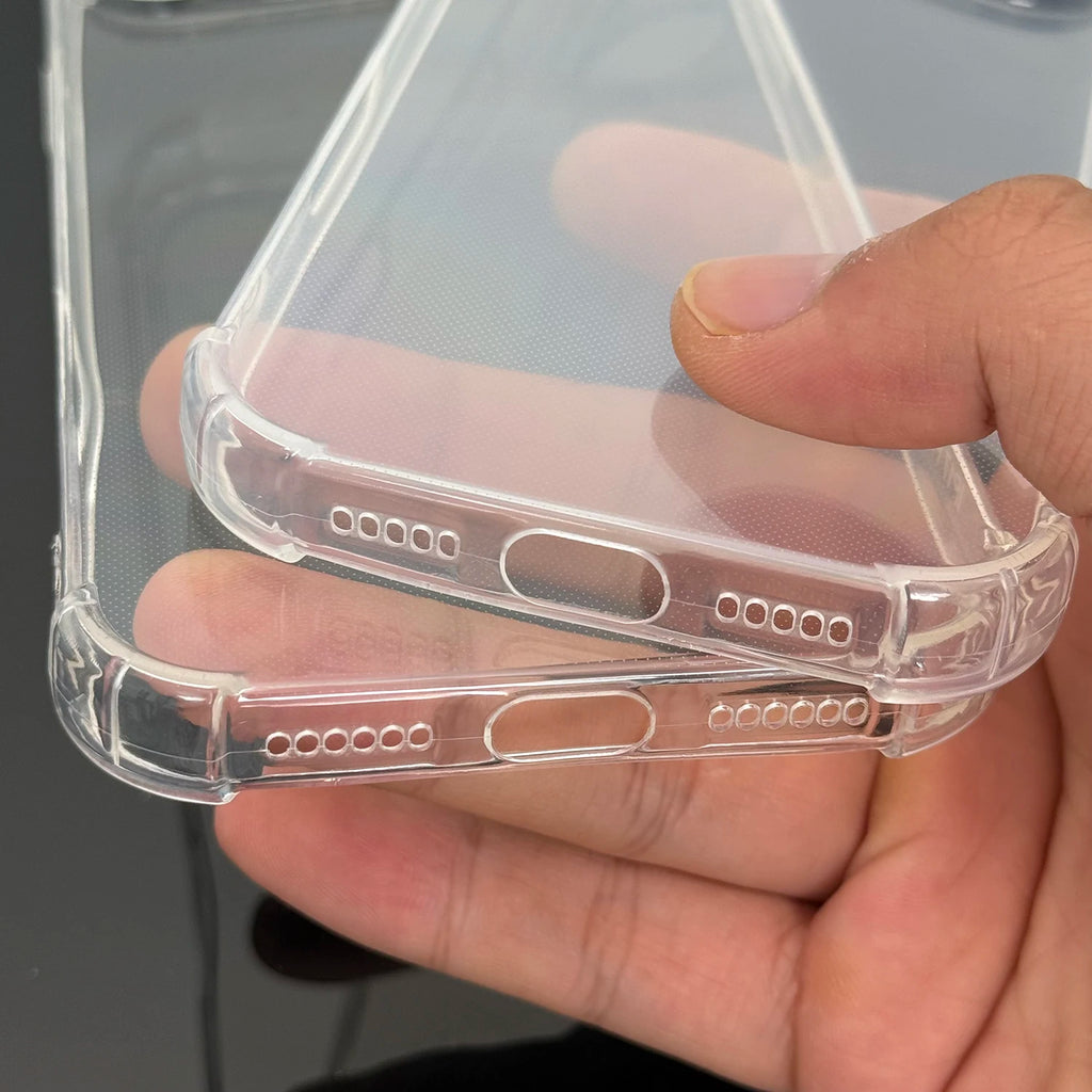Transparent Phone Cases for IPhone 17/17 Air/17 Pro/17 ProMax Corner Protection Shockproof Anti-scratch Clear Phone Covers