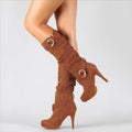 Sexy Knee High Women Boots Thin High Heel