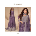 Net Fabric Heavy Embroidery Gown Pakistani Style Salwar Kameez for Ladies Party Wear
