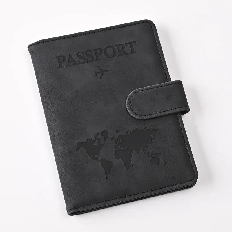 Passport Covers Women Men Letter Print Passport Holder Flight Ticket Clips ID Bank Credit Card Holder Passport Travel Organizer