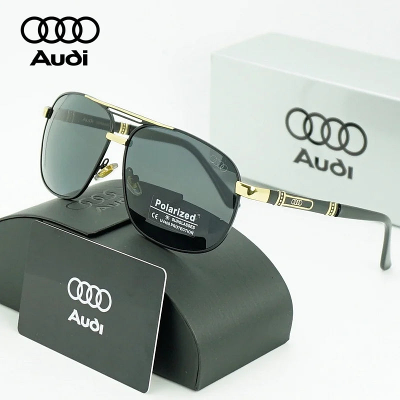 AUDI Luxury Sunglasses High End for Men Women Polarized UV400 Driving Glasses Classic Style Premium Quality Fashion Design 54