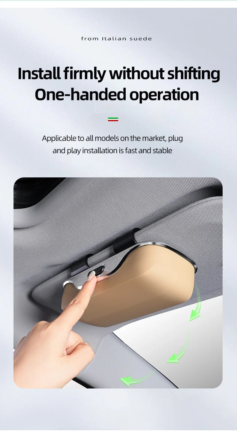 Exclusive for Tesla model 3 model Y model S model X Cybertruck Sunglasses Holder Sun Visor Clip On ABS Eyeglass Case