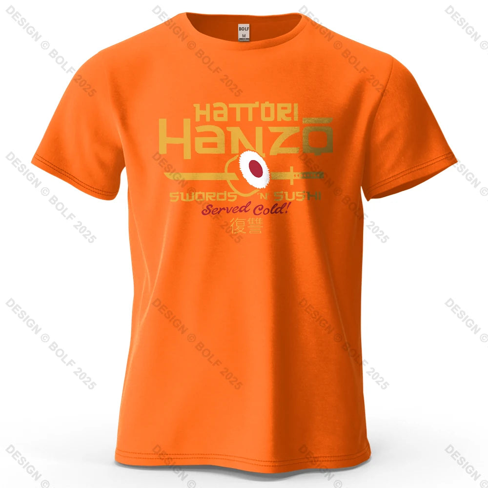  Hattori Hanzo anime graphic t-shirt