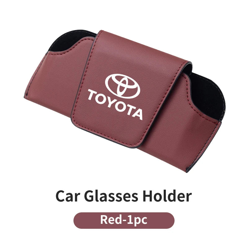Car Glasses Box  Sunglasses Holder Case Sun Visor For Toyota Corolla 2020 Yaris Aygo GT86 AE110 Prius RAV4 CHR Camry Auris