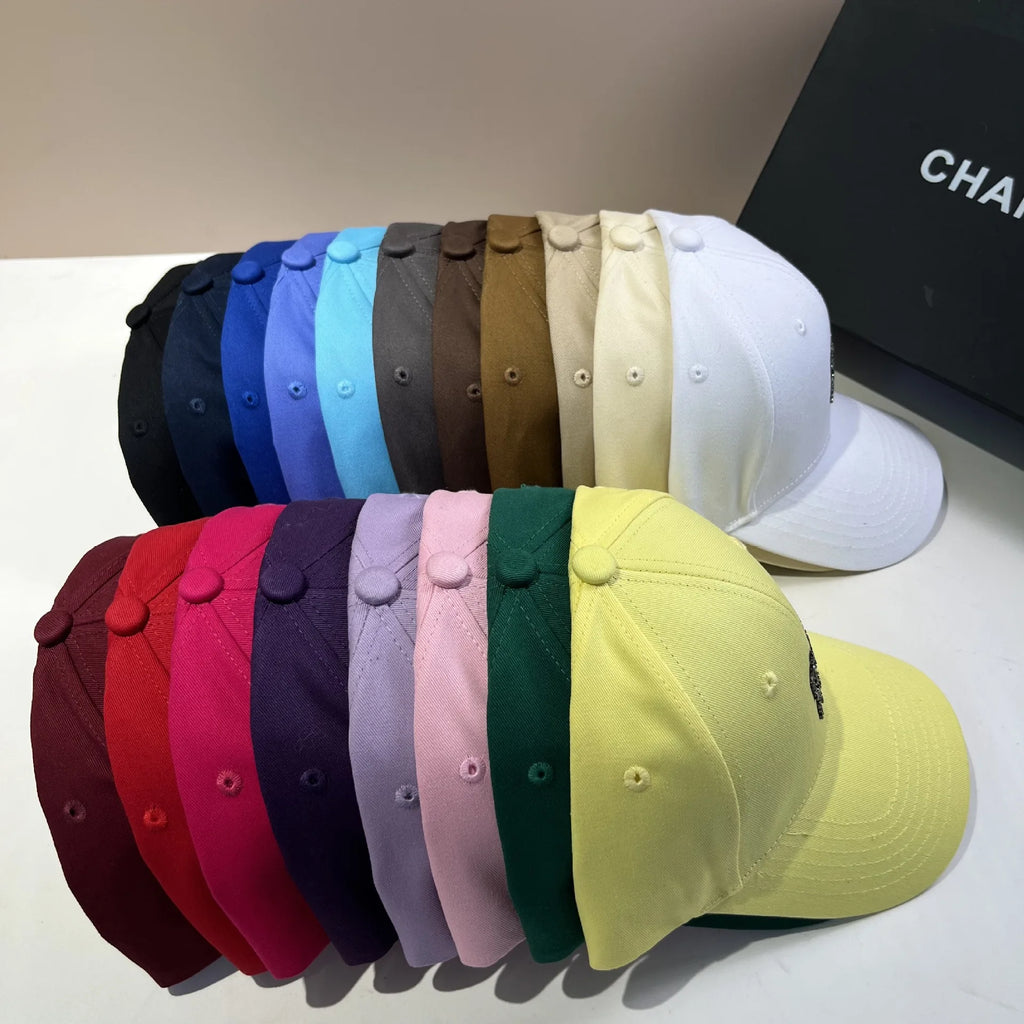 MI Hardtop Cotton Baseball Cap Versatile For All Seasons Multi-Color Duckbill Cap Fashionable Daily Casual Sports Cap