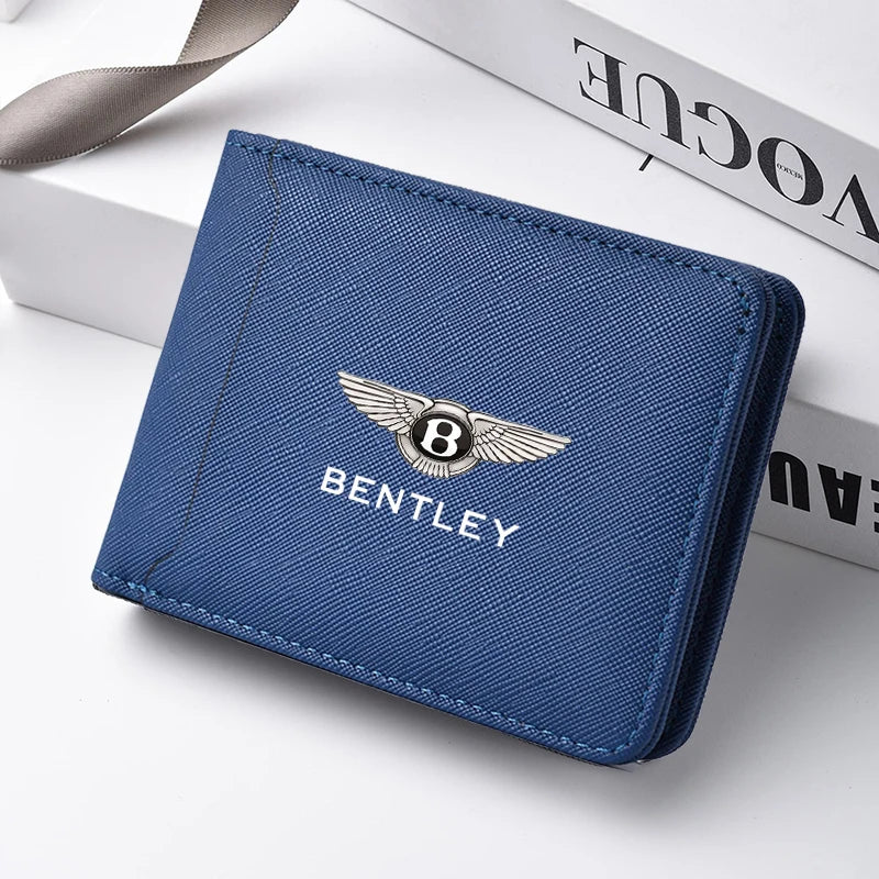 Men Wallet Card Holder Driver License Documents Wallet for New Bentley Flying Spur Continental GT Bentayga Mulsanne Accessories