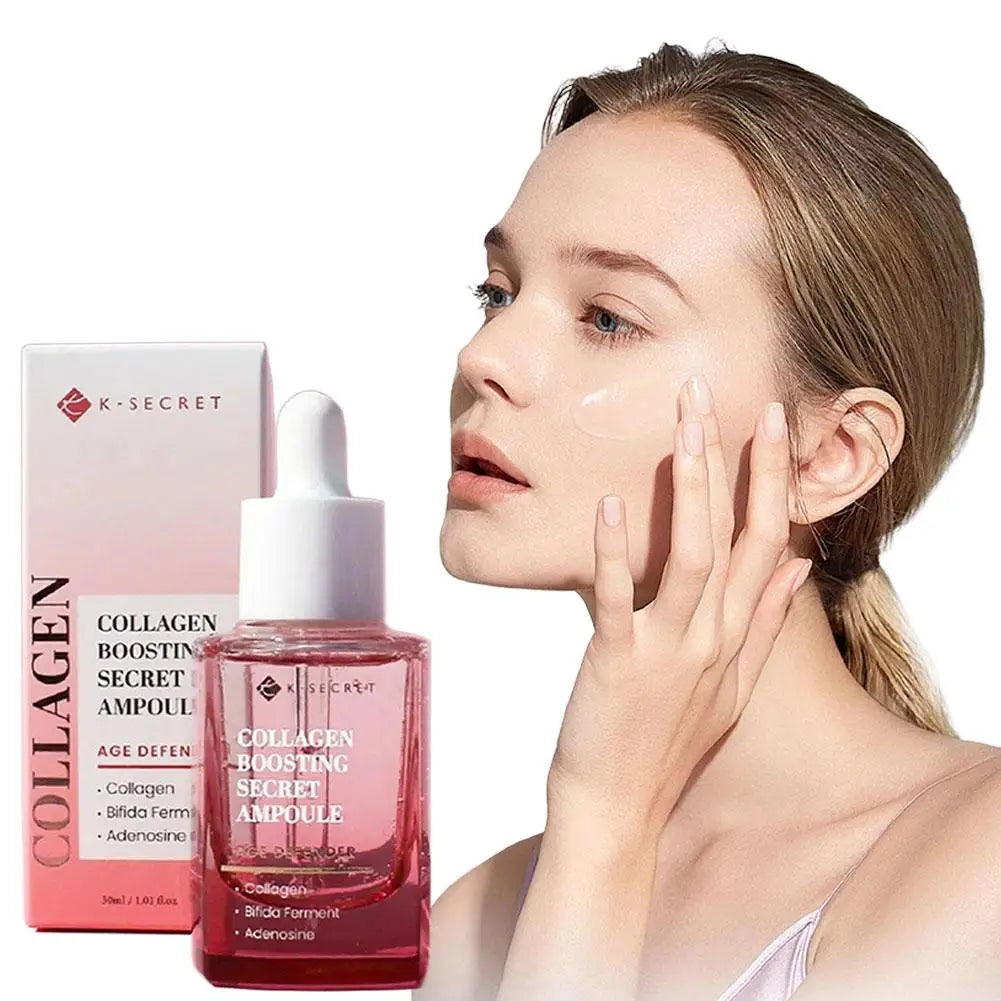 K-SECRET Collagen Facial Mask Essence Shrink Pores Moisturizing Nourishing Firming Line Smoothing Skin Care Product